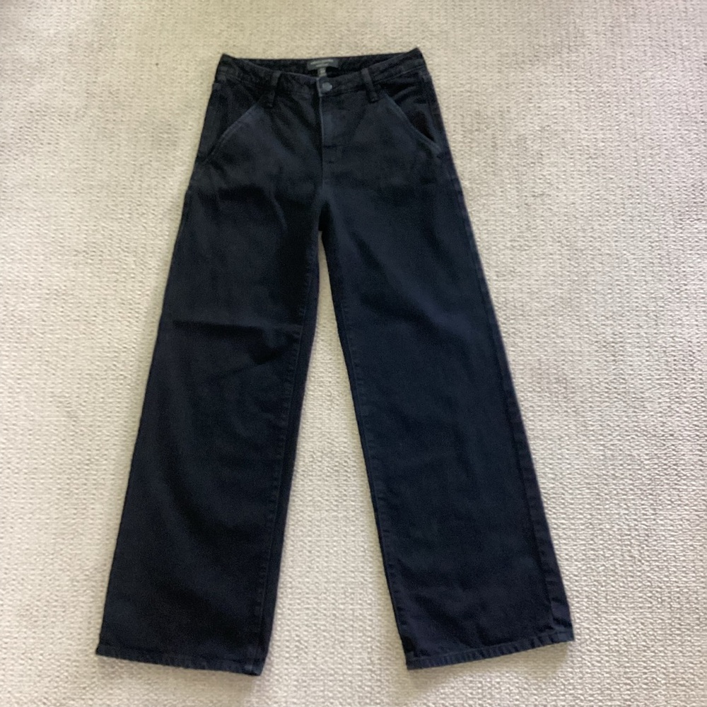 Banana Republic High-Rise Black Denim Trousers